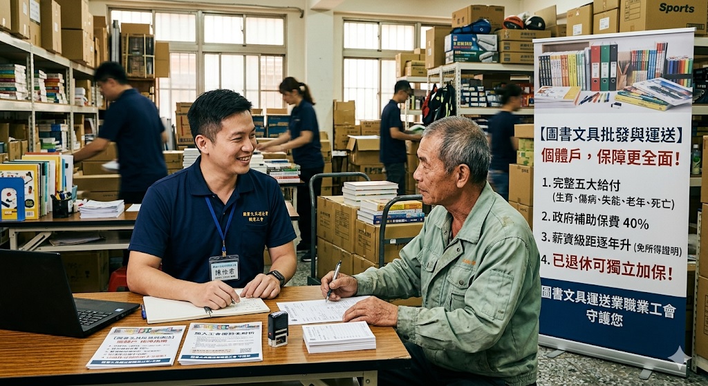 批發運送與個體戶投保指南：加入圖書文具工會，工作與生活更有保障