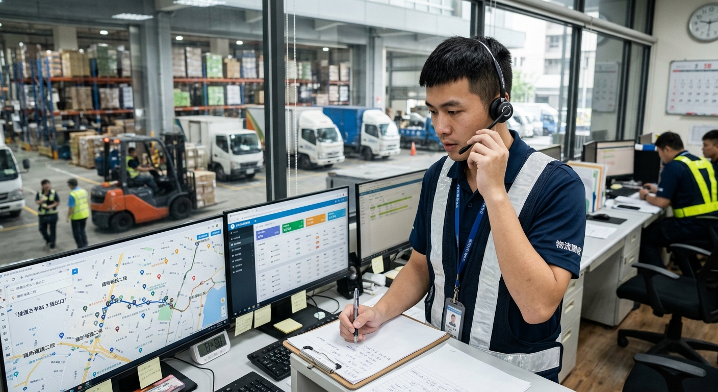 每天掌控全場車隊，自己的保障有了嗎？物流調度員加工會省很大！