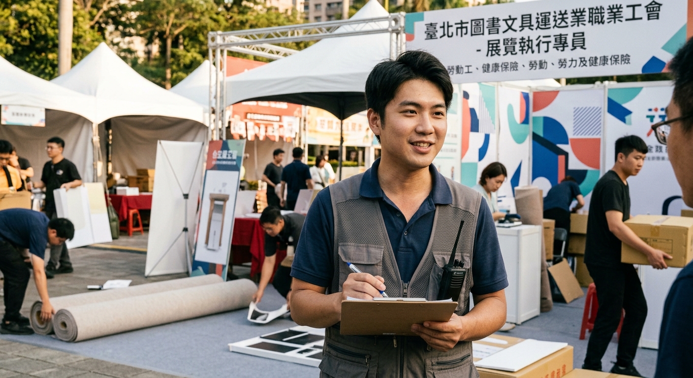 展覽執行專員必看：加入圖書文具運送工會，享有勞健保與職災保障！